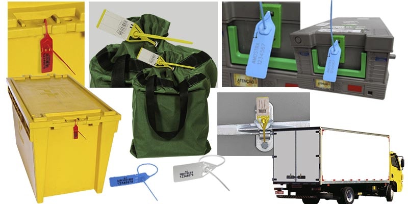 lacres seguranca com clip met&aacute;lico clipinlock